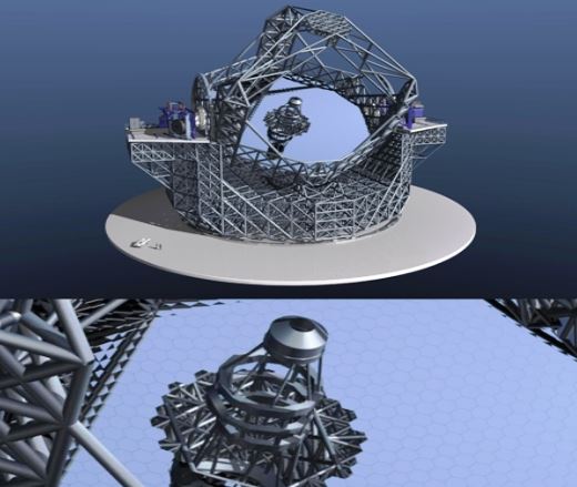 Figure 1 - Artist rendering of the European Extremely Large Telescope (E-ELT)